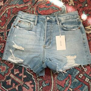 Cello Distressed Mom Shorts - size medium